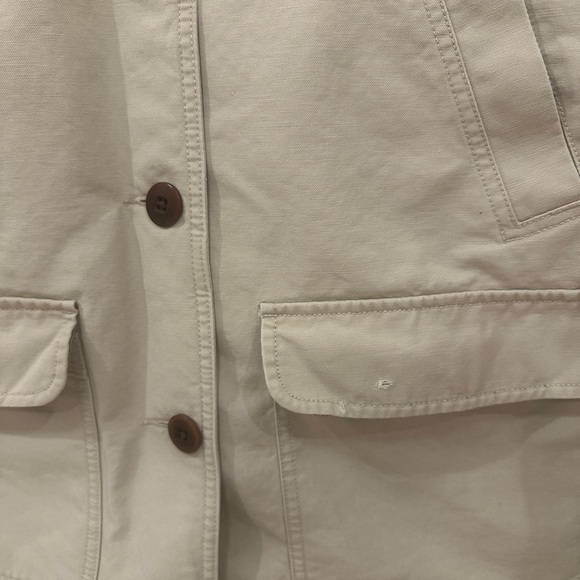 L.L.Bean Women’s Chore Jacket Corduroy Trim Quilted Lined Size M - Picture 2 of 10